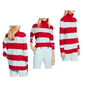 NWT! Halogen cable knit turtleneck sweater, size S (4-6)